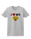 I Heart My - Cute Yellow Labrador Retriever Dog Womens T-Shirt by TooLoud-Womens T-Shirt-TooLoud-AshGray-X-Small-Davson Sales