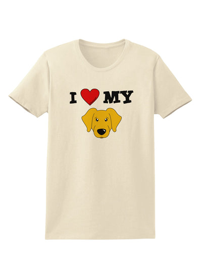 I Heart My - Cute Yellow Labrador Retriever Dog Womens T-Shirt by TooLoud-Womens T-Shirt-TooLoud-Natural-X-Small-Davson Sales