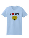 I Heart My - Cute Yellow Labrador Retriever Dog Womens T-Shirt by TooLoud-Womens T-Shirt-TooLoud-Light-Blue-X-Small-Davson Sales