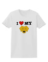 I Heart My - Cute Yellow Labrador Retriever Dog Womens T-Shirt by TooLoud-Womens T-Shirt-TooLoud-White-X-Small-Davson Sales