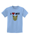 I Heart My - Cute Yorkshire Terrier Yorkie Dog Childrens T-Shirt by TooLoud-Childrens T-Shirt-TooLoud-Light-Blue-X-Small-Davson Sales