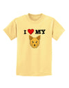 I Heart My - Cute Yorkshire Terrier Yorkie Dog Childrens T-Shirt by TooLoud-Childrens T-Shirt-TooLoud-Daffodil-Yellow-X-Small-Davson Sales