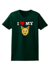 I Heart My - Cute Yorkshire Terrier Yorkie Dog Womens Dark T-Shirt by TooLoud-Womens T-Shirt-TooLoud-Forest-Green-Small-Davson Sales