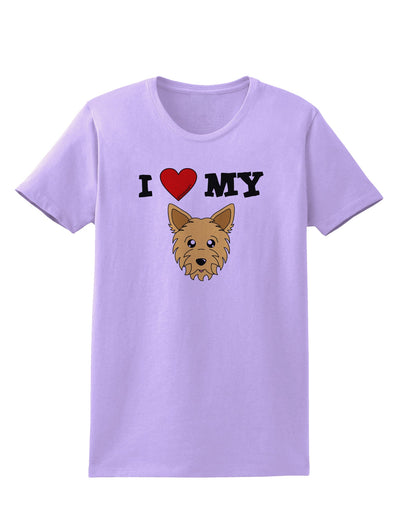 I Heart My - Cute Yorkshire Terrier Yorkie Dog Womens T-Shirt by TooLoud-Womens T-Shirt-TooLoud-Lavender-X-Small-Davson Sales