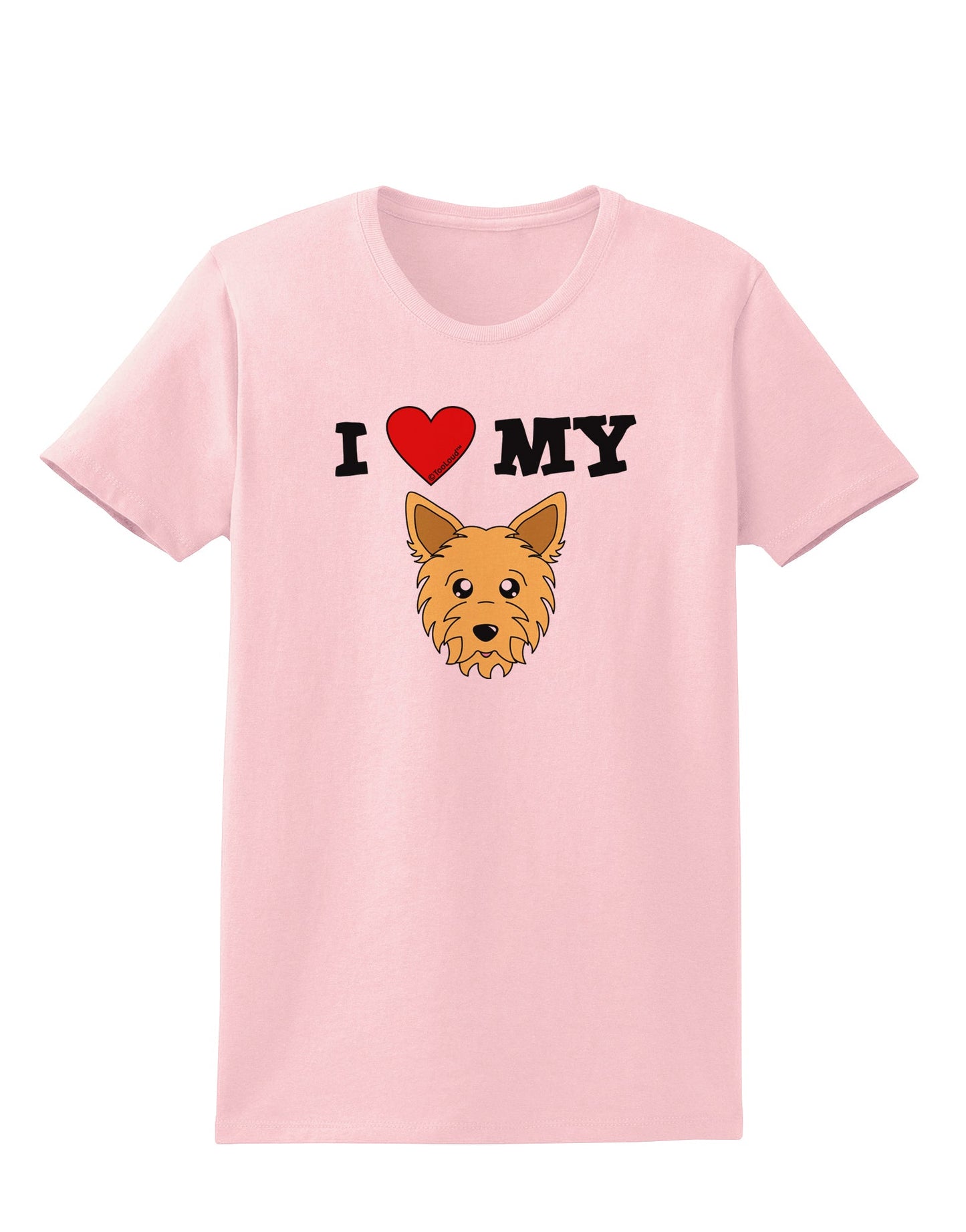 I Heart My - Cute Yorkshire Terrier Yorkie Dog Womens T-Shirt by TooLoud-Womens T-Shirt-TooLoud-PalePink-X-Small-Davson Sales