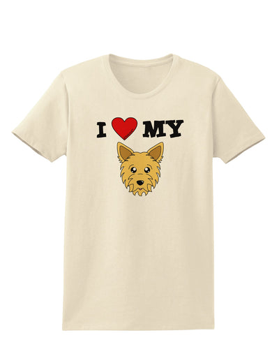 I Heart My - Cute Yorkshire Terrier Yorkie Dog Womens T-Shirt by TooLoud-Womens T-Shirt-TooLoud-Natural-X-Small-Davson Sales