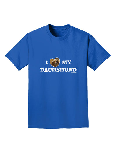 I Heart My Dachshund Adult Dark T-Shirt by TooLoud-Mens T-Shirt-TooLoud-Royal-Blue-Small-Davson Sales