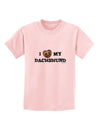 I Heart My Dachshund Childrens T-Shirt by TooLoud-Childrens T-Shirt-TooLoud-PalePink-X-Small-Davson Sales