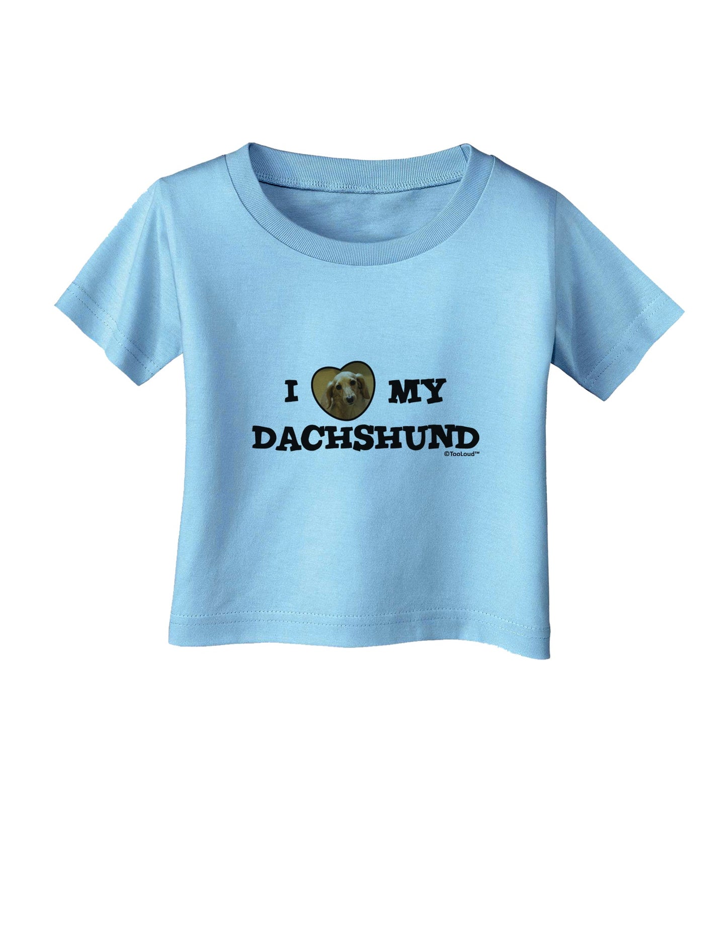 I Heart My Dachshund Infant T-Shirt by TooLoud-Infant T-Shirt-TooLoud-Aquatic-Blue-06-Months-Davson Sales