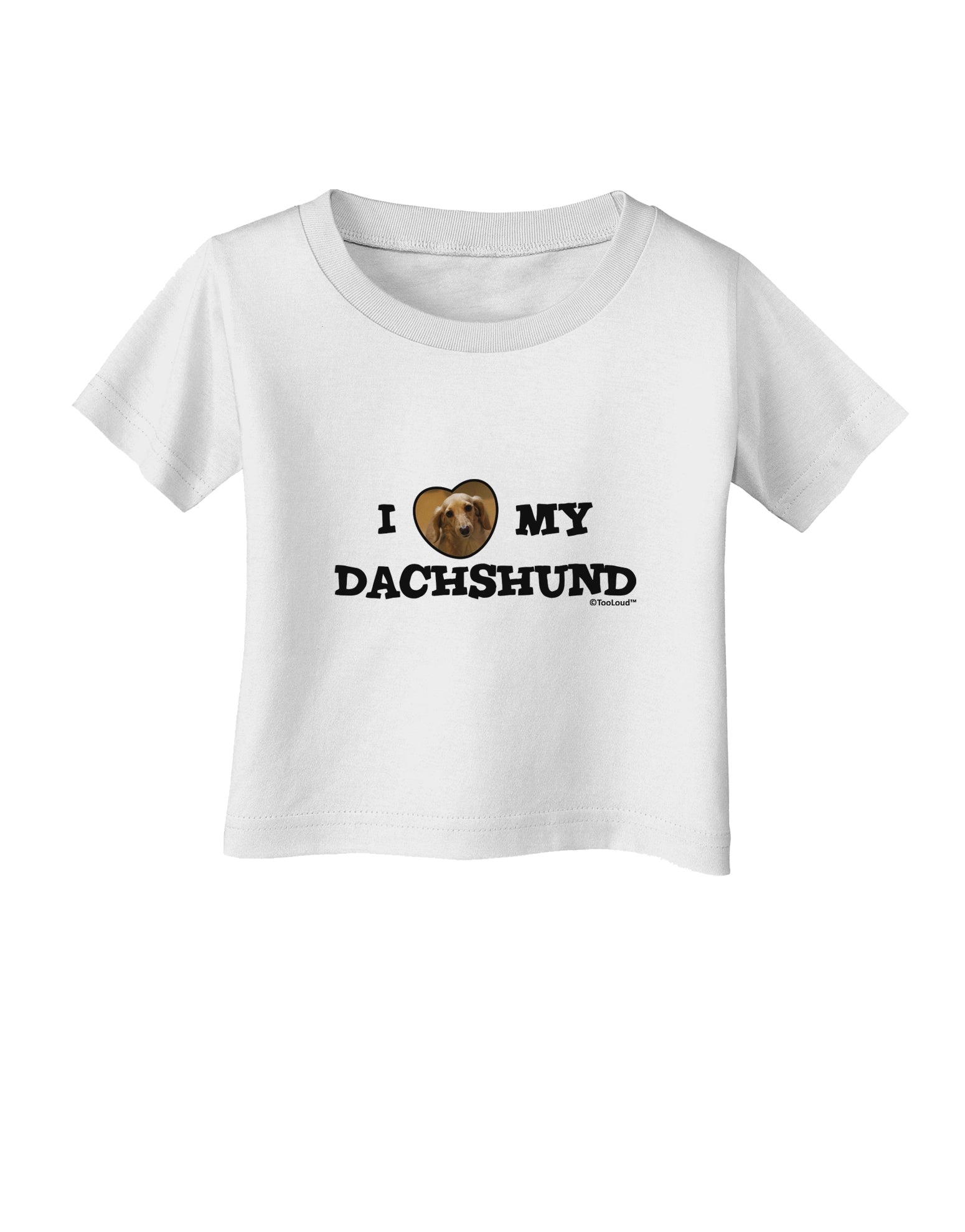 I Heart My Dachshund Infant T-Shirt by TooLoud-Infant T-Shirt-TooLoud-White-06-Months-Davson Sales