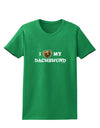 I Heart My Dachshund Womens Dark T-Shirt by TooLoud-Womens T-Shirt-TooLoud-Kelly-Green-X-Small-Davson Sales