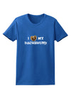 I Heart My Dachshund Womens Dark T-Shirt by TooLoud-Womens T-Shirt-TooLoud-Royal-Blue-X-Small-Davson Sales