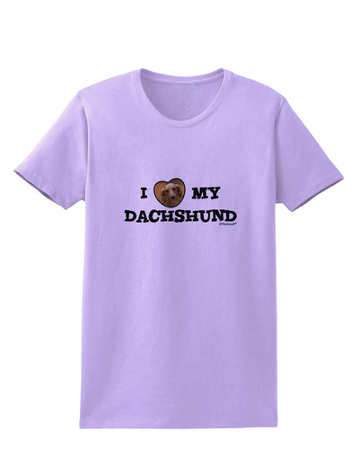 I Heart My Dachshund Womens T-Shirt by TooLoud-Womens T-Shirt-TooLoud-Lavender-X-Small-Davson Sales