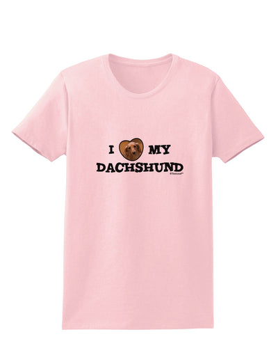 I Heart My Dachshund Womens T-Shirt by TooLoud-Womens T-Shirt-TooLoud-PalePink-X-Small-Davson Sales