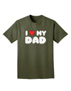 I Heart My Dad Adult Dark T-Shirt by TooLoud-Mens T-Shirt-TooLoud-Military-Green-Small-Davson Sales