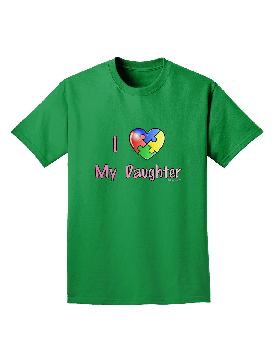 I Heart My Daughter - Autism Awareness Adult Dark T-Shirt by TooLoud-Mens T-Shirt-TooLoud-Purple-Small-Davson Sales