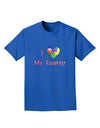 I Heart My Daughter - Autism Awareness Adult Dark T-Shirt by TooLoud-Mens T-Shirt-TooLoud-Royal-Blue-Small-Davson Sales