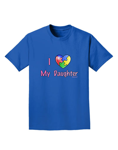 I Heart My Daughter - Autism Awareness Adult Dark T-Shirt by TooLoud-Mens T-Shirt-TooLoud-Royal-Blue-Small-Davson Sales