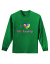 I Heart My Daughter - Autism Awareness Adult Long Sleeve Dark T-Shirt by TooLoud-TooLoud-Kelly-Green-Small-Davson Sales