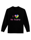 I Heart My Daughter - Autism Awareness Adult Long Sleeve Dark T-Shirt by TooLoud-TooLoud-Black-Small-Davson Sales