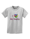 I Heart My Daughter - Autism Awareness Childrens T-Shirt by TooLoud-Childrens T-Shirt-TooLoud-AshGray-X-Small-Davson Sales