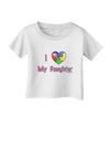 I Heart My Daughter - Autism Awareness Infant T-Shirt by TooLoud-Infant T-Shirt-TooLoud-White-06-Months-Davson Sales