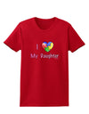 I Heart My Daughter - Autism Awareness Womens Dark T-Shirt by TooLoud-Womens T-Shirt-TooLoud-Red-X-Small-Davson Sales