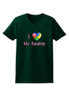 I Heart My Daughter - Autism Awareness Womens Dark T-Shirt by TooLoud-Womens T-Shirt-TooLoud-Forest-Green-Small-Davson Sales