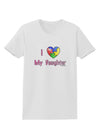 I Heart My Daughter - Autism Awareness Womens T-Shirt by TooLoud-Womens T-Shirt-TooLoud-White-X-Small-Davson Sales