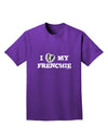 I Heart My Frenchie Adult Dark T-Shirt by TooLoud-Mens T-Shirt-TooLoud-Purple-Small-Davson Sales