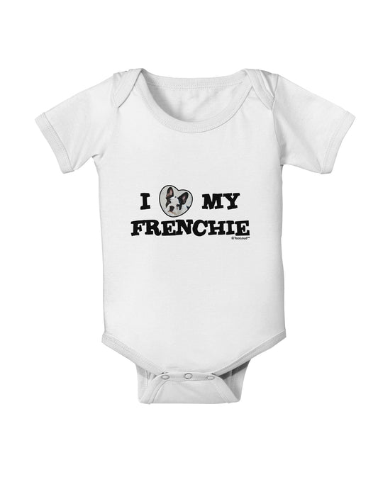 I Heart My Frenchie Baby Romper Bodysuit by TooLoud-Baby Romper-TooLoud-White-06-Months-Davson Sales