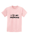 I Heart My Frenchie Childrens T-Shirt by TooLoud-Childrens T-Shirt-TooLoud-PalePink-X-Small-Davson Sales