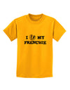 I Heart My Frenchie Childrens T-Shirt by TooLoud-Childrens T-Shirt-TooLoud-Gold-X-Small-Davson Sales