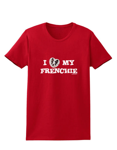 I Heart My Frenchie Womens Dark T-Shirt by TooLoud-Womens T-Shirt-TooLoud-Red-X-Small-Davson Sales