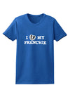 I Heart My Frenchie Womens Dark T-Shirt by TooLoud-Womens T-Shirt-TooLoud-Royal-Blue-X-Small-Davson Sales