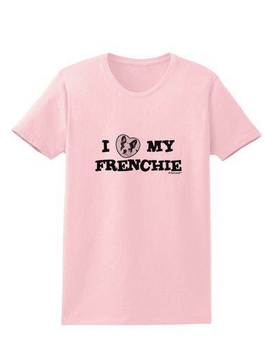 I Heart My Frenchie Womens T-Shirt by TooLoud-Womens T-Shirt-TooLoud-PalePink-X-Small-Davson Sales