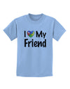 I Heart My Friend - Autism Awareness Childrens T-Shirt by TooLoud-Childrens T-Shirt-TooLoud-Light-Blue-X-Small-Davson Sales