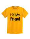 I Heart My Friend - Autism Awareness Childrens T-Shirt by TooLoud-Childrens T-Shirt-TooLoud-Gold-X-Small-Davson Sales