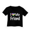 I Heart My Friend - Autism Awareness Infant T-Shirt Dark by TooLoud-Infant T-Shirt-TooLoud-Black-06-Months-Davson Sales