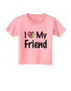 I Heart My Friend - Autism Awareness Toddler T-Shirt by TooLoud-Toddler T-Shirt-TooLoud-Candy-Pink-2T-Davson Sales