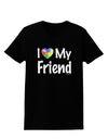 I Heart My Friend - Autism Awareness Womens Dark T-Shirt by TooLoud-Womens T-Shirt-TooLoud-Black-X-Small-Davson Sales