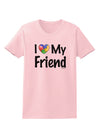 I Heart My Friend - Autism Awareness Womens T-Shirt by TooLoud-Womens T-Shirt-TooLoud-PalePink-X-Small-Davson Sales