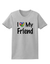 I Heart My Friend - Autism Awareness Womens T-Shirt by TooLoud-Womens T-Shirt-TooLoud-AshGray-X-Small-Davson Sales