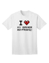 I Heart My Gamer Boyfriend Adult T-Shirt-Mens T-Shirt-TooLoud-White-Small-Davson Sales