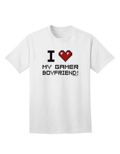 I Heart My Gamer Boyfriend Adult T-Shirt-Mens T-Shirt-TooLoud-White-Small-Davson Sales