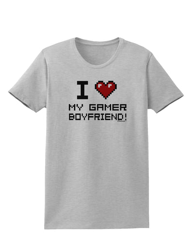 I Heart My Gamer Boyfriend Womens T-Shirt-Womens T-Shirt-TooLoud-AshGray-X-Small-Davson Sales