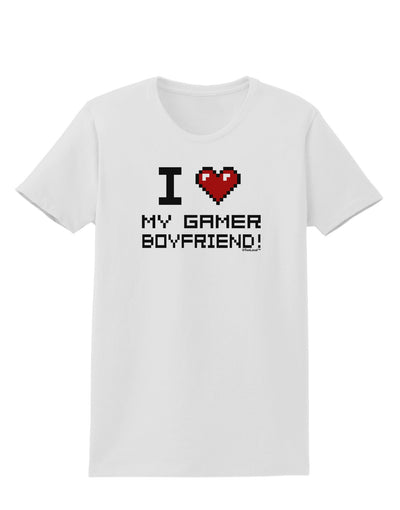 I Heart My Gamer Boyfriend Womens T-Shirt-Womens T-Shirt-TooLoud-White-X-Small-Davson Sales