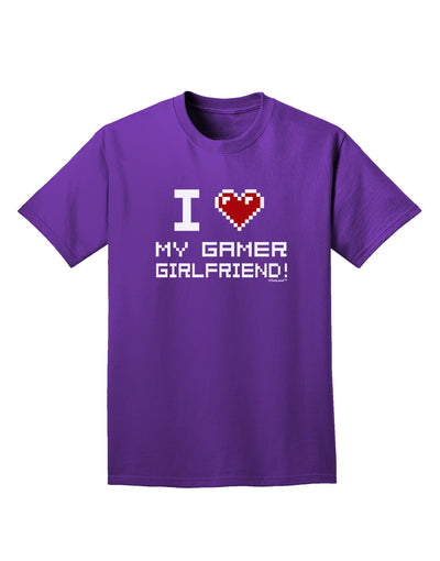 I Heart My Gamer Girlfriend Adult Dark T-Shirt-Mens T-Shirt-TooLoud-Purple-Small-Davson Sales