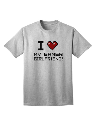 I Heart My Gamer Girlfriend Adult T-Shirt-Mens T-Shirt-TooLoud-AshGray-Small-Davson Sales