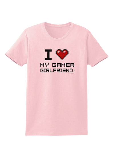 I Heart My Gamer Girlfriend Womens T-Shirt-Womens T-Shirt-TooLoud-PalePink-X-Small-Davson Sales